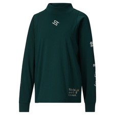 PUMA Stewie X Reintroduce Crew Neck Long Sleeve T-Shirt Womens Green Casual Tops
