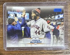 2025 Topps Stadium Club Yordan Alvarez Blue Hobby Box Parallel Card #75 