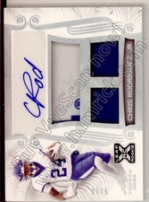 chris rodriguez rookie auto triple jersey patch kentucky wildcats uk college /10