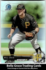 2017 Bowman Draft Will Craig #BDC-189 Pittsburgh Pirates Chrome Refractor MLB  