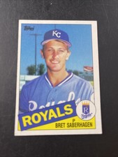 1985 Topps Bret Saberhagen #23 Rookie RC Kansas City Royals Baseball Card