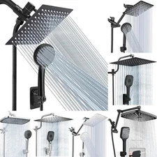 Shower Head Combo High Pressure Rain Shower Head with Handheld Spray 59inch Hose