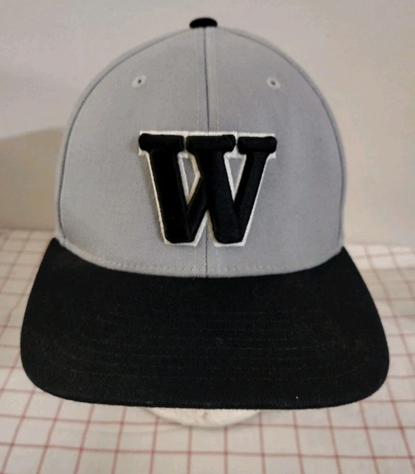 Gorra Letra W Pro Modelo 801F Negra Gris Talla L/XL Para Hombre Bordada Dos Tonos Foto 2 de 4