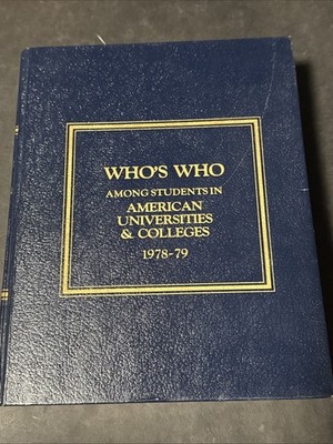 1979 Who's Who Among Students in American Universities and Colleges HC