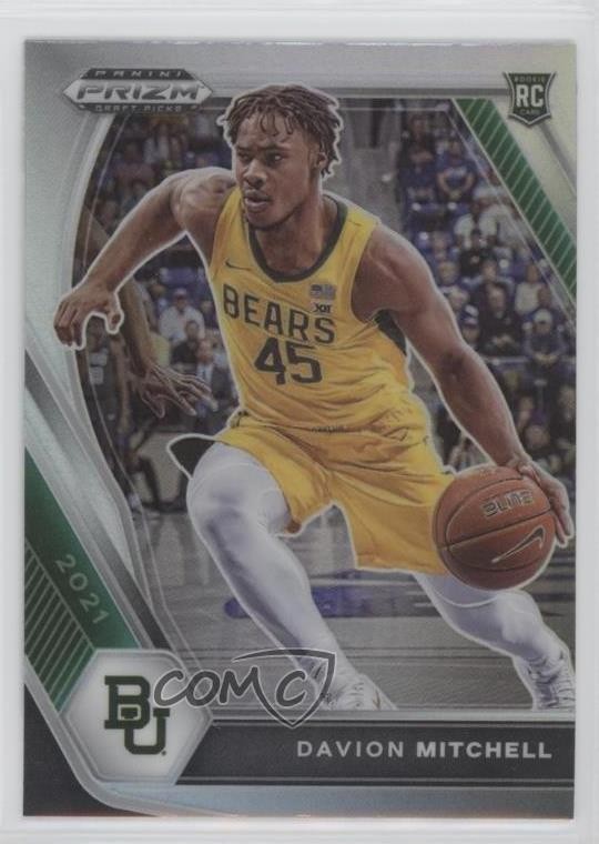 2021-22 Panini Prizm Draft Picks Silver Prizm Davion Mitchell #13 w5c