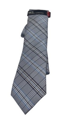 BAR III  Carnaby Collection Harp Plaid Men s Necktie, Blue, OS