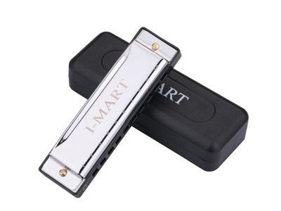 10 Hole Harmonica Key of C Blues Mouth Organ for Adults Kids Beginners Gift