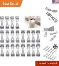 60-Piece Stainless Steel Candle Wick Centering Devices for Perfect DIY Candles