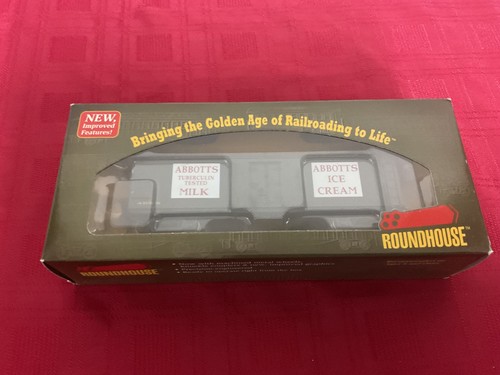 ROUNDHOUSE HO ESCALA 40’ ABBOTTS LECHE MADERA COCHE LECHE #84614 L@@K!!! 🚂 | Zustand: New