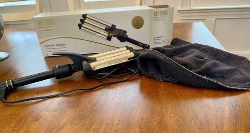 Hot Tools Pro Artist 24K Gold 3 Barrel Hair Waver Neu ohne Box - Bild 2 von 6