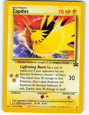 Zapdos - 23/53 Wizards Black Star Promos - Pokémon TCG - 2000