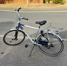 Sparta Pallas 28in City Bike 8-Speed Shimano Nexus Hub Gears Silver/Blue 48cm