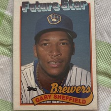 Topps 1989 Gary Sheffield Milwaukee Brewers Future Star Baseball Card #343