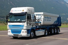 Truck Photo DAF CF Tipping Trailer Switzerland White Car Berger AG Bowil #j9da