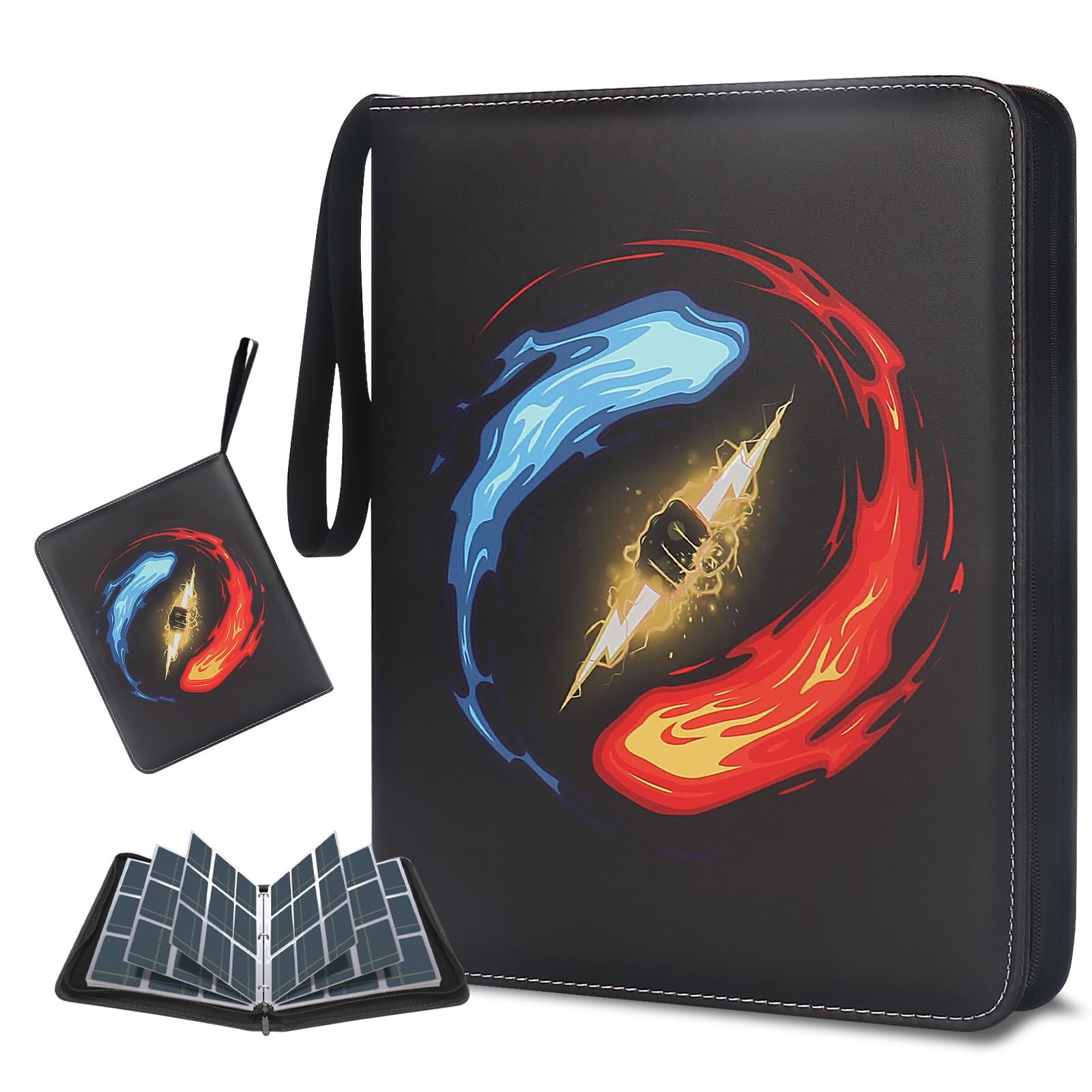 Card Binder 900 Pockets, Trading Card Binder 9-Pocket Sports Card Binder Fits...