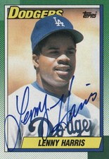 LENNY HARRIS - TRADING/SPORTS CARD SIGNED