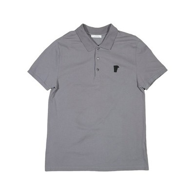Versace Collection Medusa Pique Polo Shirt - Gray - XL - Great Cond - $325 SRP