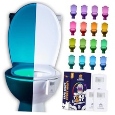 Toilet Night Light, Motion Sensor, 16 Colors   Color Changing LED, 5 3 Pack