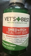 Vet's Best Shed  Itch Healthy Coat For Dogs 150 Total Chewable Tablets 5/2029