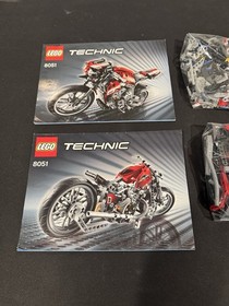 LEGO Technic 8051 Motorbike Complete Set 467 pcs w/ Manuals No Box