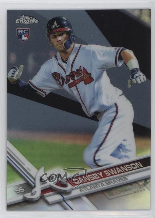 2017 Topps Chrome Refractor Dansby Swanson (Running) #8 1m7y