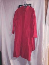 H by HALSTON Women S Red 100% Silk Dupioni 2- Piece Asian Pants/Dress Ensemble