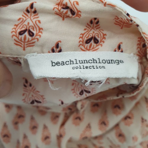 BEACH LUNCH LOUNGE Red/WHITE STRIPED LINED DRESS SIZE: l - Picture 6 of 6