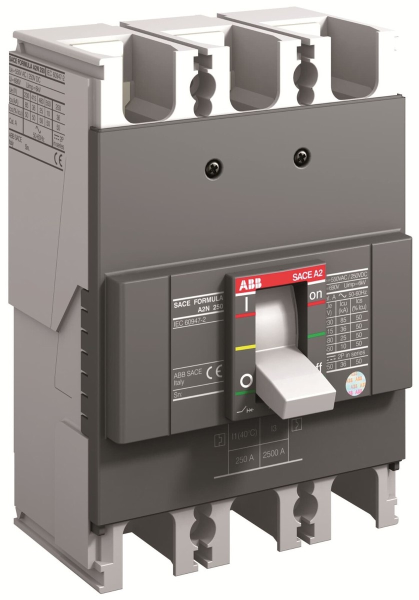 ABB 250 Amp Circuit Breaker - A2N 250 TMF 250-2500 3p F F