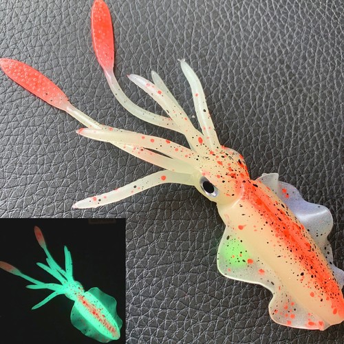 10 PIEZAS Luminoso Suave Pulpo Señuelo Calamar Falda Wobbler Cebo Calamar Plantilla Señuelo de Pesca - Imagen 19 de 35