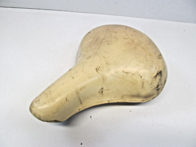Siège de vélo blanc antique vintage TROXEL siège de vélo siège de vélo