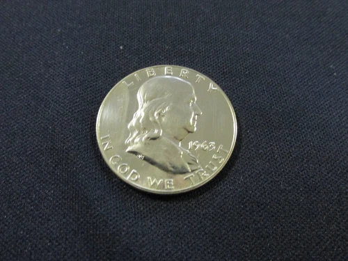 1963 Franklin Half Dollar 90% Silver Proof Coin