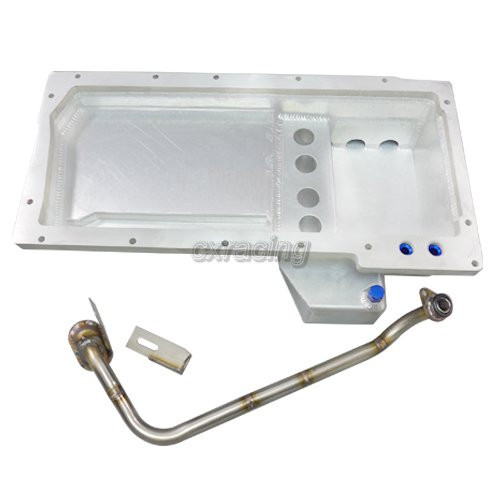 Sartén de aceite de aluminio CXRacing para intercambio de motor 86-92 Supra MK3 GM LS1/LSx - Imagen 2 de 11