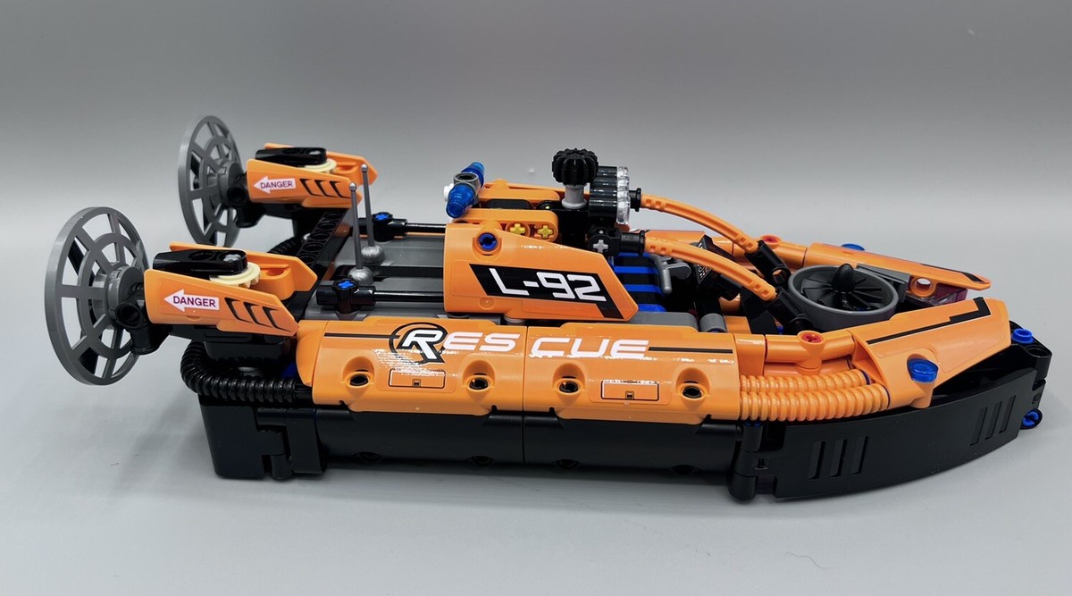 LEGO Rescue L-92 Hovercraft Technic 42120 Orange Black Blue Mostly