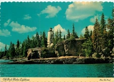 Postcard Old Rock Harbor Lighthouse Mississippi, MS