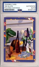DISNEY SKYBOX TOY STORY BUZZ TIM ALLEN SIGNED TRADING CARD PSA DNA COA AUTOGRAPH