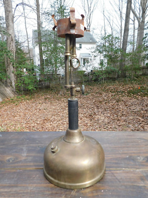 1930er antike Coleman Lampe Co. Quick Lite Laterne Messing Bodenteile oder Reparatur