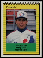 1991 ProCards Jose Castro Rockford Expos