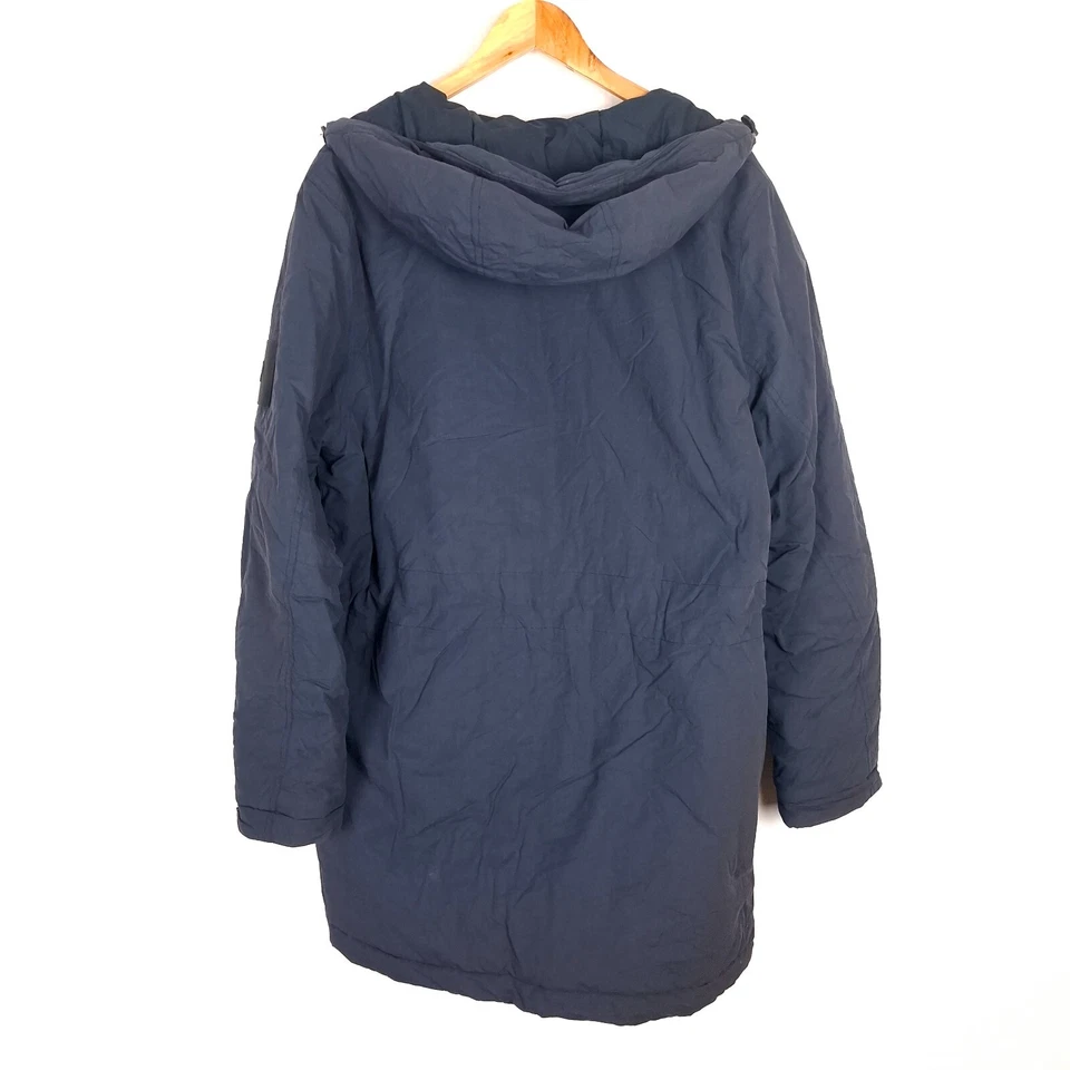 Chaqueta parka para hombre PEAK PERFORMANCE talla L con capucha azul cremallera aislante Foto 2 de 4