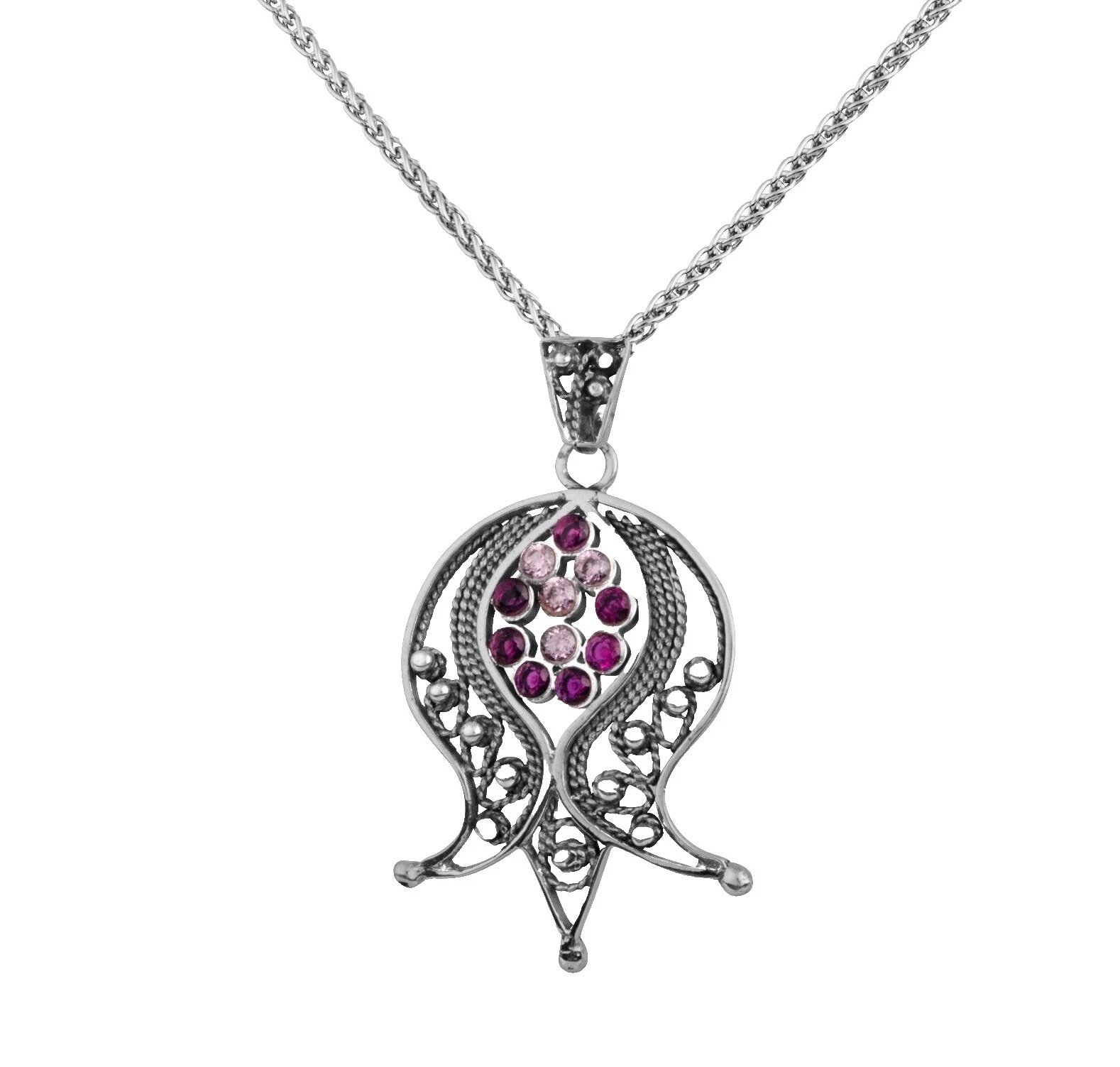 Ruby Sterling Silver Handcrafted Necklaces & Pendants