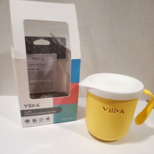 Viida Souffle Antibacterial Stainless Steel Cup Lemon Yellow  11 Oz