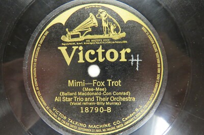 All Star Trio - VICTOR 18790 - BILLY MURRAY - Mimi & Ilo