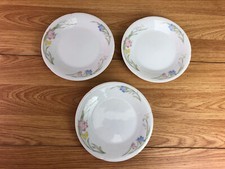 3 x French Garden Fine Porcelain China Plates 6" Diameter