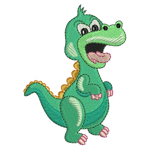 Juego de diseño bordado - dinosaurios (1) - 10 diseños - 9 formatos - memoria USB - Imagen 3 de 12