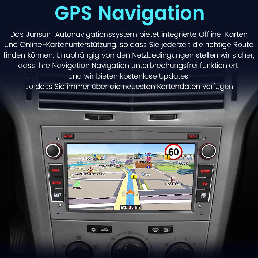 Android14 Apple Carplay GPS Autoradio Für Opel Astra H Corsa C/D Meriva Zafira B - Bild 4 von 4