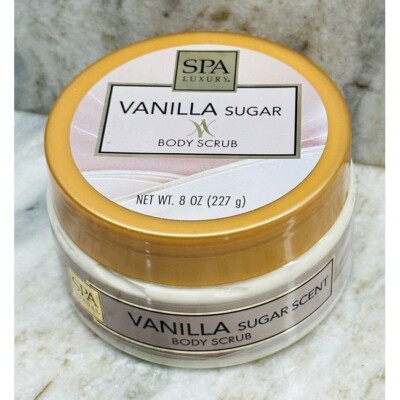 SPA Luxury Vanilla Sugar Body Scrub 8 oz.