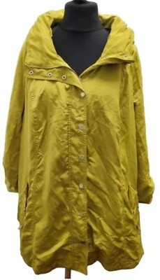Creation L Yellow Soft shell Hooded Jacket Size UK 24P REF RP90