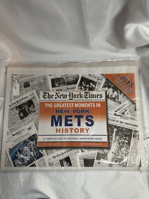 2017 New York Times Historic Newspaper Compilation Mets Greatest Moments