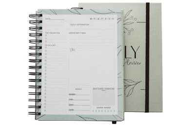 Green To Do List Notebook -Daily Planner Pad -140 undated days-Tear Off Sheets