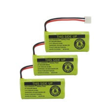 3-Pack 3AX2 2.4V Ni-MH Phone Battery for Uniden BT184342 BT284342 BT18433 BT1011