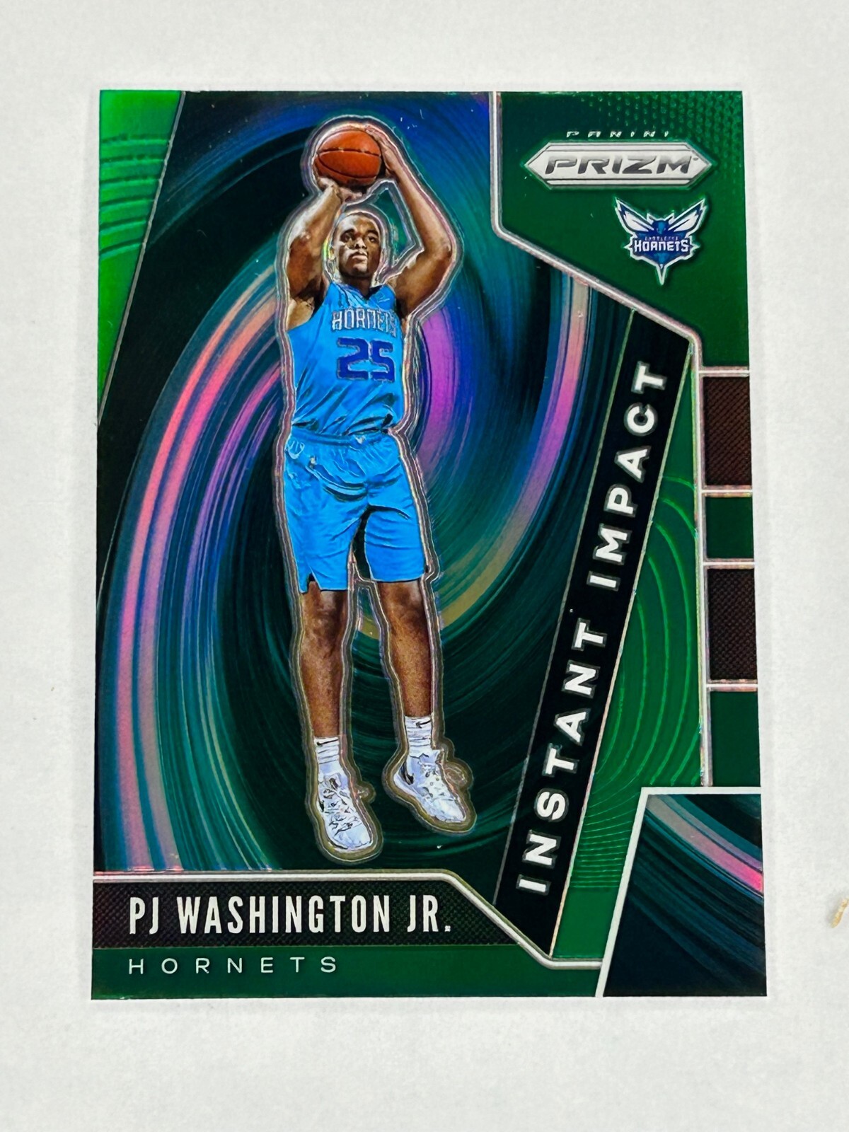 2019-20 Panini Prizm PJ Washington Green PRIZM INSTANT IMPACT RC ROOKIE #20